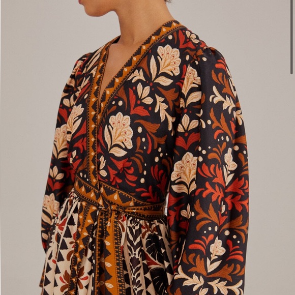 FARMRIO Multicolor Tapestry Garden V
Neck Mini Dress - Picture 11 of 12